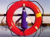 Machovec offers custom throw bags purchased by the foot.