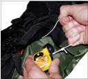 Once the conversion cap is removed the life preserver becomes an automatic inflation device