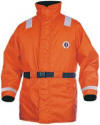 MC1504 NV Navy Version of the Classic Float Coat with SOLAS Reflective Tape by Mustang Survival in navy orange