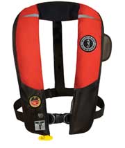 MD3184 HIT automatic inflatable PFD with sailing harness red