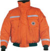 MJ6214 T1 Classic Bomber Jacket with SOLAS Reflective Tape by Mustang Survival in orange