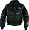 MJ6264 black Ice Rider mens deluxe bomber jacket brought to you by Mustang Survival.