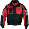 MJ6264 red and silver Ice Rider men's deluxe bomber jacket brought to you by Mustang Survival.