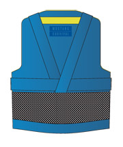 V3570 REV youth vest blue back