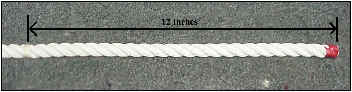 3-strand rope to chain splicing