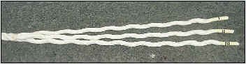 Three strand rope/chain splice