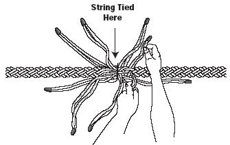 8 strand end to end rope splicing using a fid