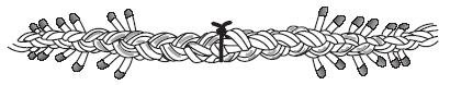 Eight strand end for end rope splicing using a fid