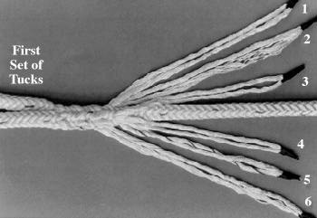 12 strand single braid rope splice tuck