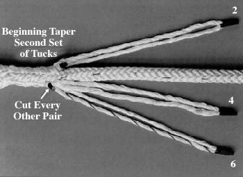 12-strand single braid rope splicing 
