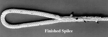 12-strand single braid eye splice tuck