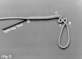 Eye Splice or eye splicing a rope.