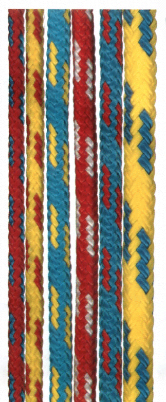 Zephyr braid is spliceable and buoyant - about two thirds the weight of similar size yacht braid.