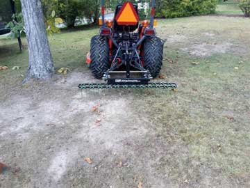 cmp attachments 3point hitch tractor dethatcher