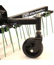 CMP Attachments z-turn front mount commercial grade dethatcher