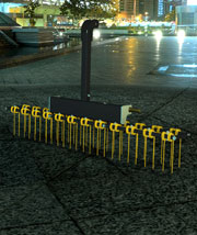 Compact Tractor 3-point dethatcher lawn rake