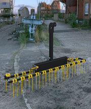 3 point dethatcher lawn rake
