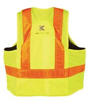 1508 hi vis mesh vest back