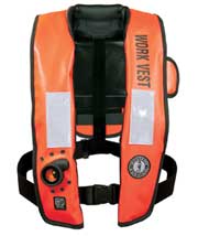 MD3188 HIT automatic inflatable work vest orange replaces Stearns 1471