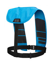 MD4041 manual inflatable PFD Azure Blue back replaces Stearns 1271