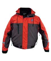 MJ6224 Integrity Flotation Bomber Jacket red carbon silver