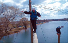 Balance Beam is part of a high ropes challenge course