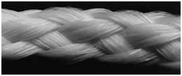 Polypropylene hollow braid ropes