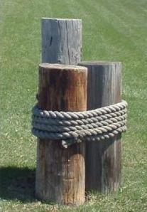 Thick Coiled Manila Rope Hanging Over a Wooden Fencepost in a Rural Ranch  Setting in Summer Stock Photo - Image of braided, wooden: 242554336